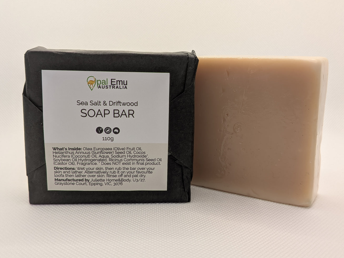 Sea Salt & Driftwood Quad – 4 Bar Soap Bundle