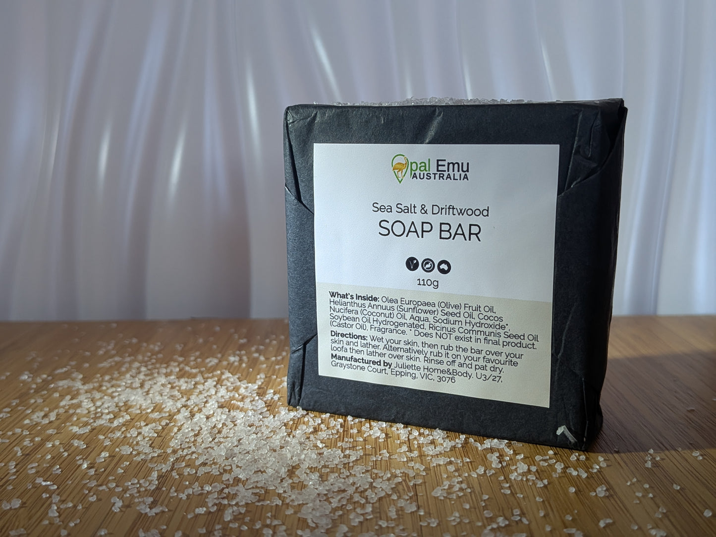 Sea Salt & Driftwood Duo – 2 Bar Soap Bundle